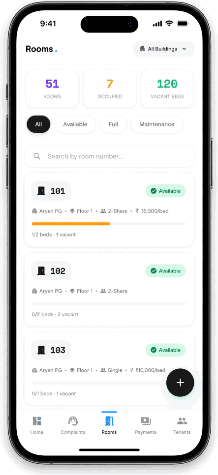 PG Management App